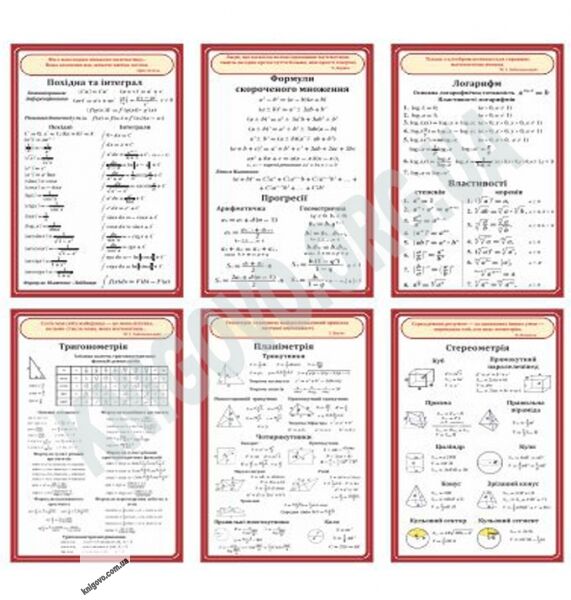 Кабінет математики Комплект стендів Артікул: 12467 Виробник: Інтердизайн - фото 3