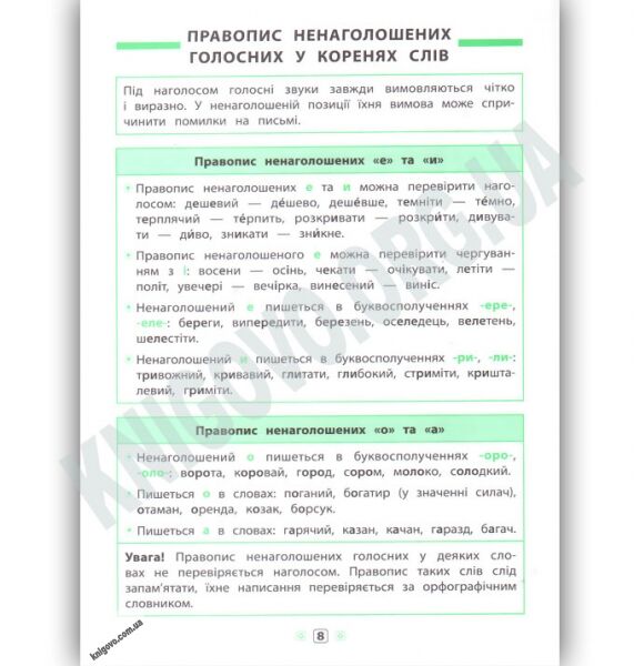 Українська мова Довідник у таблицях 1–4 класи Авт: Таровита І. Вид: УЛА - фото 2