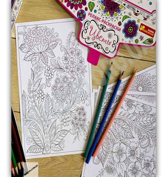 Релакс-раскраска Цветы 7 дней релакса Код 15171005Р Изд Ранок - фото 3