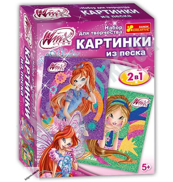 Набор для творчества Картинки из песка Winx 7 Блум и Флора 5+ Код 13159061Р Изд Ранок - фото 1