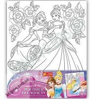 Бель и Золушка Роспись по холсту Принцессы Disney 5+ Код 15153070Р Ранок Бель и Золушка Роспись по холсту Принцессы Disney 5+ Код 15153070Р Ранок - Набори для розмальовування