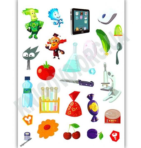 Фіксі школа Продукти понад 50 наліпок Вид Ранок - фото 3