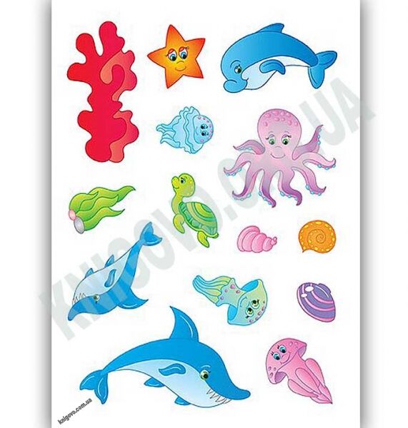 Наліпки для розвитку дитини У морі 1+ Авт: Смирнова К. Вид: УЛА - фото 3