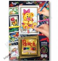 Раскраска карандашами по номерам Мишка Код: PBN-01-05 Изд: Danko Toys Раскраска карандашами по номерам Мишка Код: PBN-01-05 Изд: Danko Toys - Набори для розмальовування