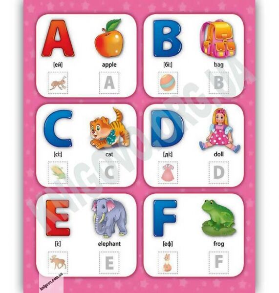 Англійська абетка Перша книга з наліпками 2+ Авт: Смирнова К. Вид: УЛА - фото 2