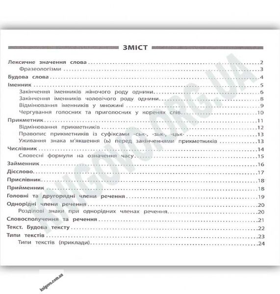 Пам’ятка для початкової школи Українська мова 4 клас Нова програма Авт: Собчук О. Вид: УЛА - фото 2