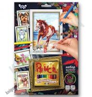 Раскраска карандашами по номерам Лошадка Код: PBN-01-03 Изд: Danko Toys - Набори для розмальовування