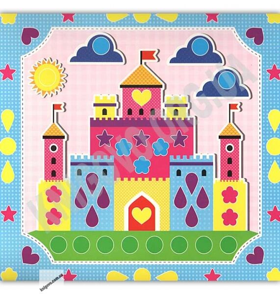 Набір для дитячої творчості Обємна мозаїка Замок Вид: Ірис - фото 2