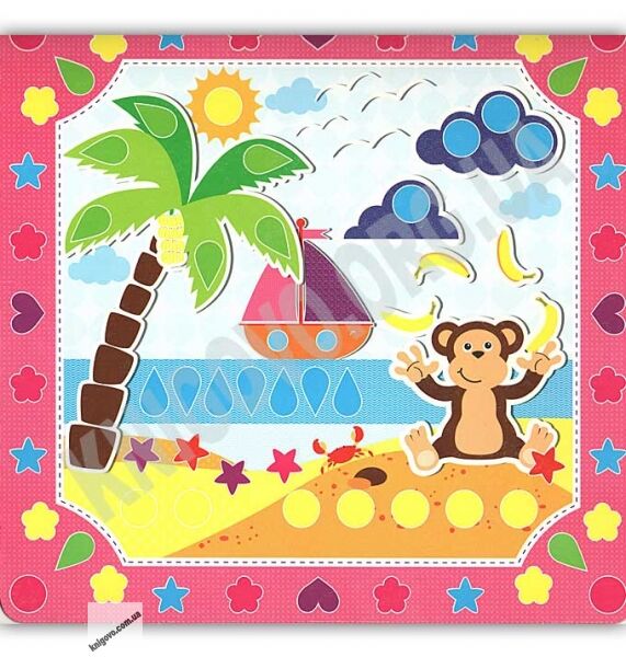 Набір для дитячої творчості Обємна мозаїка Море Вид: Ірис - фото 2