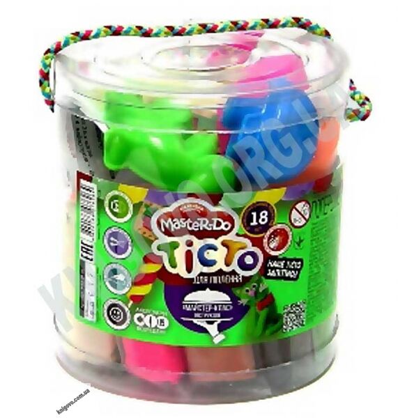 Тесто для лепки Master-Do 18 цветов Код: TMD-01-05 Изд: Danko Toys - фото 1