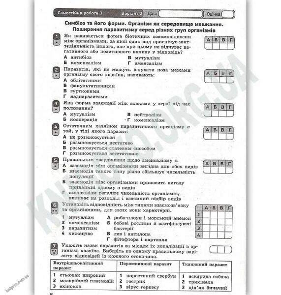 Зошит для оцінювання результатів навчання Біологія і екологія Стандарт 11 клас Програма 2019 Безручкова Ранок - фото 2