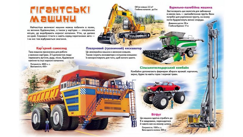 Моя перша книга. Про транспорт (картонні сторінки, А4 формат, подарункове видання) - фото 3