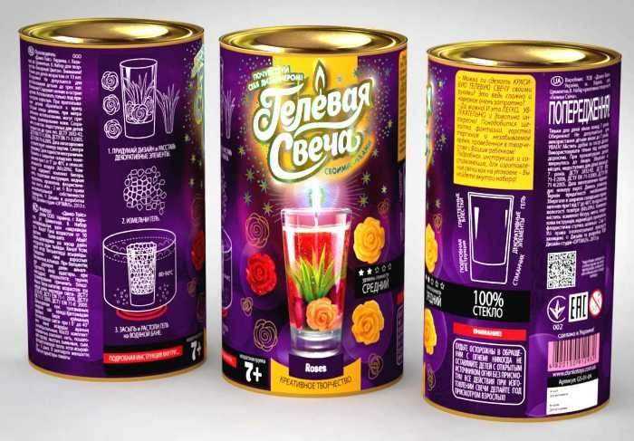 Гелевая свеча своими руками Дикая Роза код: GS0104 Danko Toys - Своїми руками