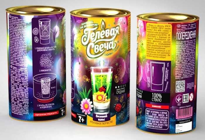 Гелевая свеча своими руками Весенний вальс код: GS0105 Danko Toys - фото 1