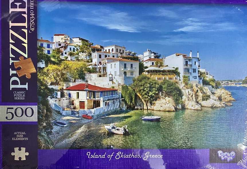 Пазлы 500 элементов Island of Skiathos Greece Danko Toys - фото 1