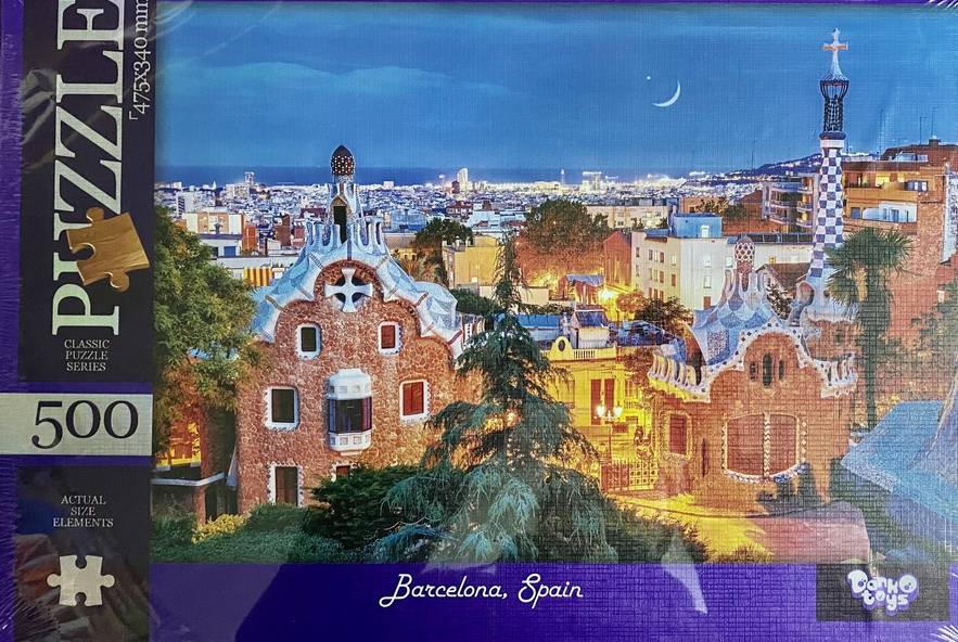 Пазлы 500 элементов Barcelona Spain Danko Toys - фото 1