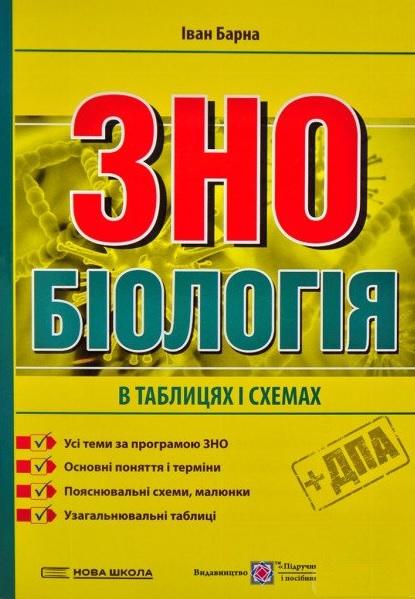 Біологія в таблицях і схемах до ЗНО 2021 Барна І. Підручники і посібники - фото 1