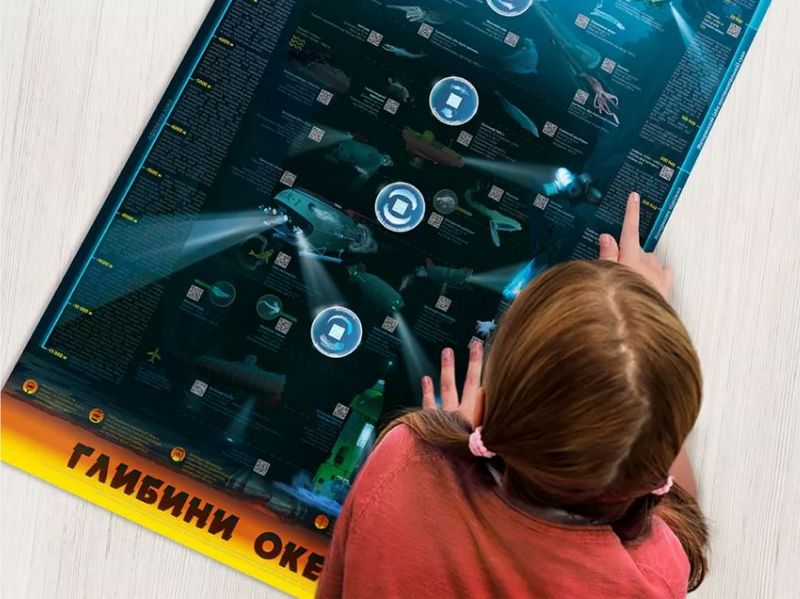 Розумний плакат Глибини океану (українською мовою) - фото 3