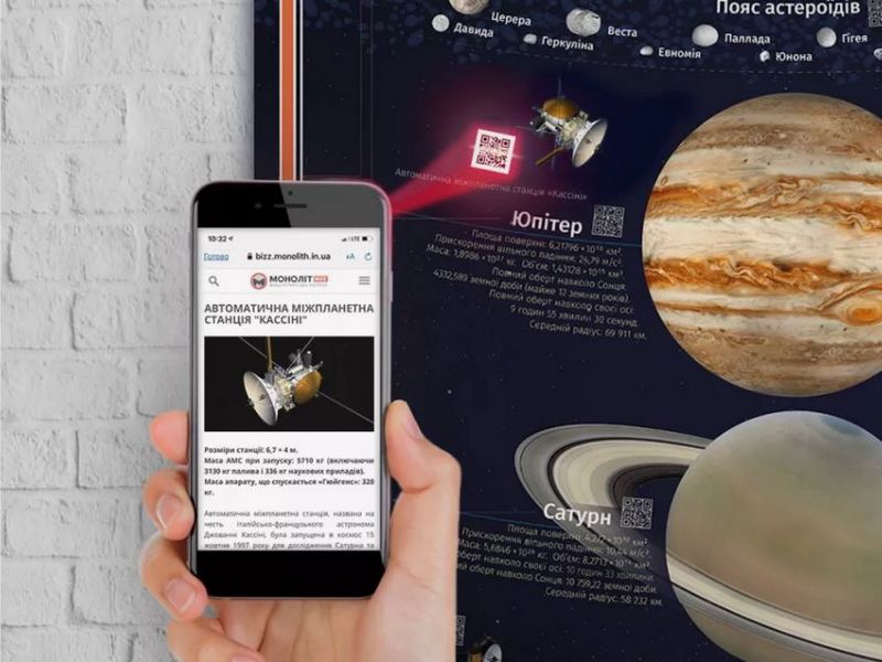 Розумний плакат «Сонячна система» (українською мовою) - фото 4