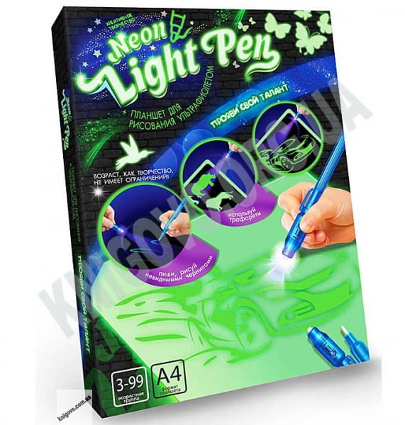 Набор для рисования ультрафиолетом Neon Light Pen Код NLP0102 Изд: Danko Toys - фото 1