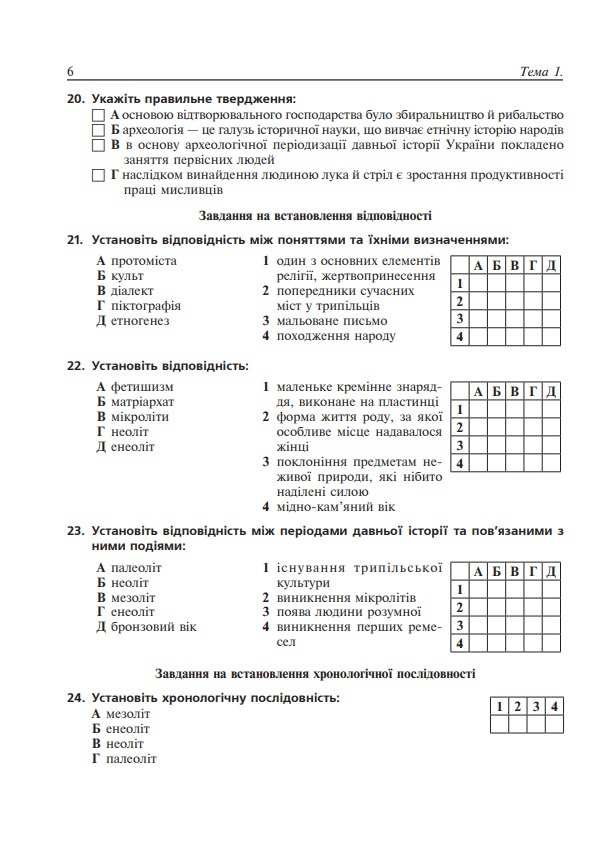 Історія України 1000 тестових завдань Тематичний контроль для підготовки до ЗНО 2021 Ганаба С. Богдан - фото 3