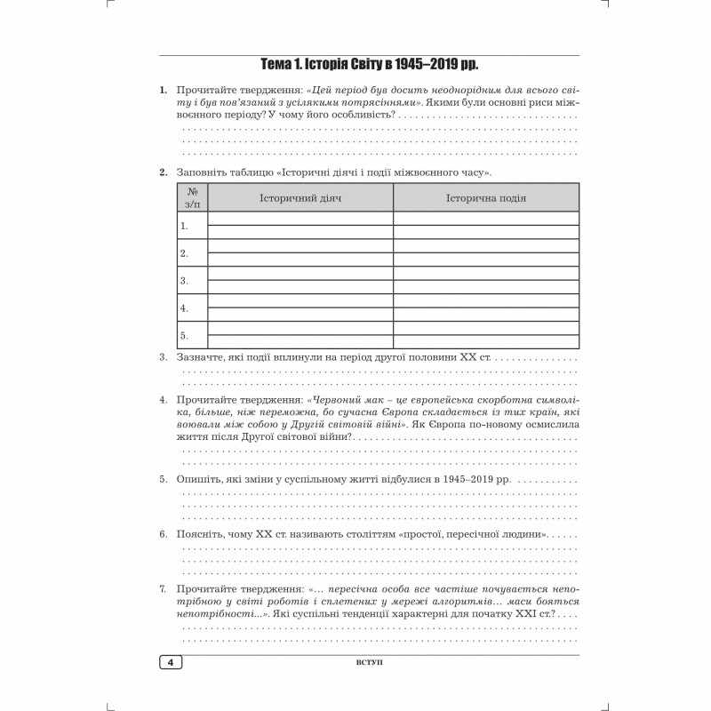 Робочий зошит з всесвітньої історії 11 клас Гук О. Аксіома - фото 2