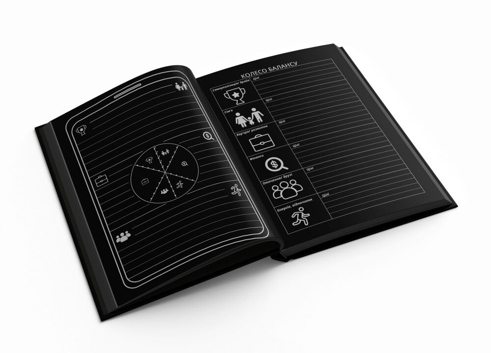 Планувальник Вашого успіху 2021 «ProfiPlan» датований рожево-чорний - фото 6