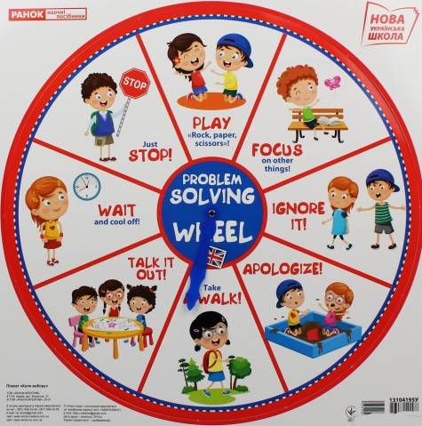 Коло вибору велике Problem Solving Wheel Англійська мова НУШ Ранок - фото 1