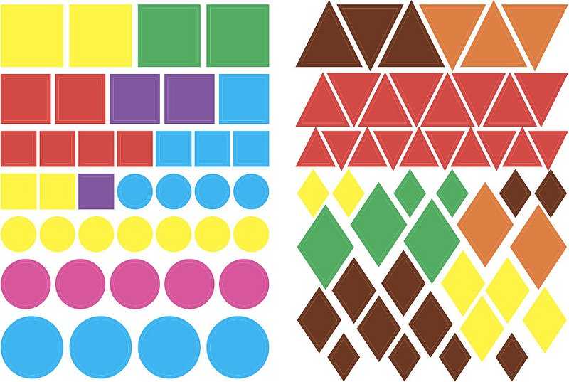 Геометричні наліпки Полічи знайди наклей Смирнова К. УЛА - фото 3