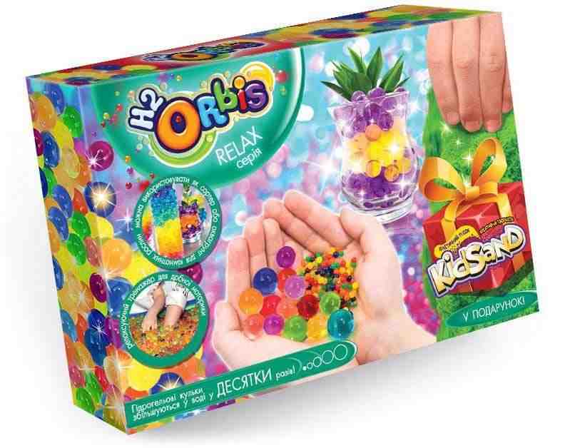 Різнокольорові гідрогельові кульки H2Orbis Код RLX 01 кінетичний пісок Danko Toys - Своїми руками