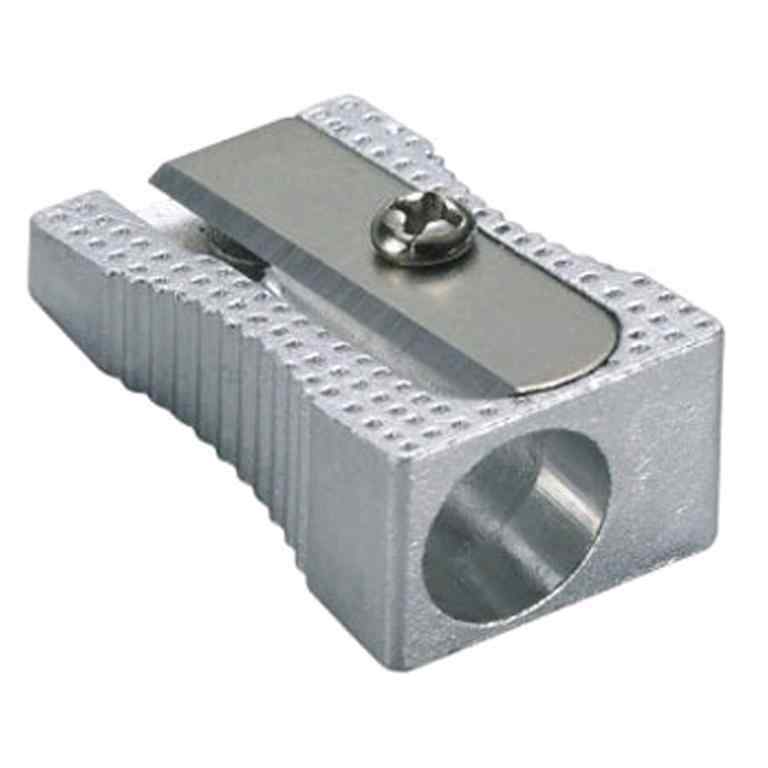 Чинка Deli клиновидна алюмінієва 39761 мiкс Чинка Deli клиновидна алюмінієва 39761 мiкс - Ножиці, циркулі, чинки, ластики