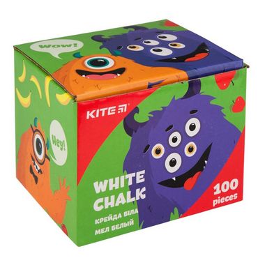 Крейда шкільна біла Kite Joillers 100 шт - фото 1