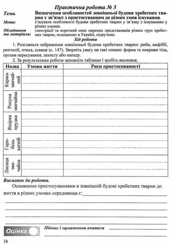 Робочий зошит Біологія 7 клас Нова програма До підручника Соболя В. Авт: Мечник Л. Жаркова І. Вид-во: Підручники і посібники - фото 5