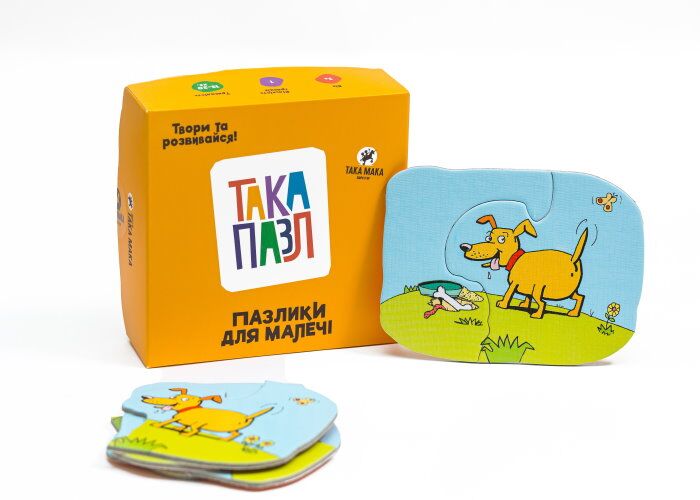 Настольная игра ТАКА МАКА Така Пазл Пазлики для малечі Песик (укр.) (96022-UA ) - Така Мака - фото 5
