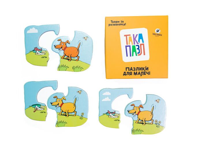 Настольная игра ТАКА МАКА Така Пазл Пазлики для малечі Песик (укр.) (96022-UA ) - Така Мака - фото 6
