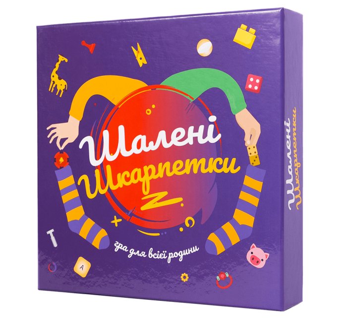Настольная игра Fun Games Shop Сумасшедшие Носки (Шалені Шкарпетки) (укр.) (89367) - Fun Games Shop - фото 1