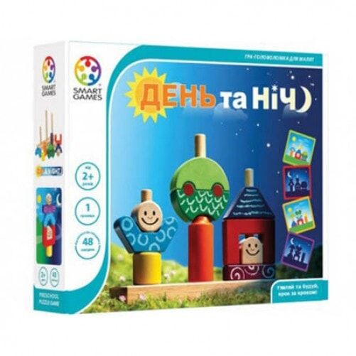Настольная игра Smart День и Ночь (День та ніч) (SG033UKR) - smart Настольная игра Smart День и Ночь (День та ніч) (SG033UKR) - smart - Моя твоя не проиграть