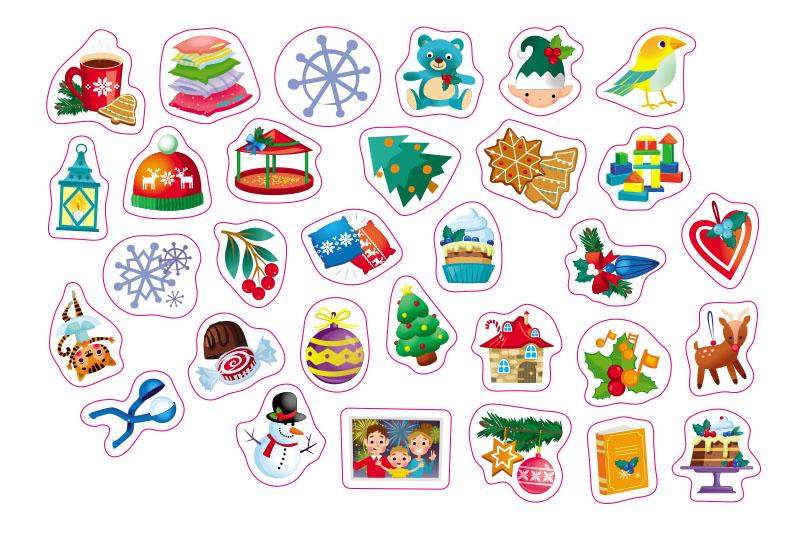 Адвент-календар із наліпками Святкова домівка З Новим роком АРТ - фото 3
