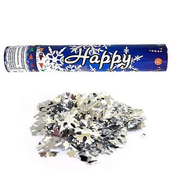 Пневматична хлопушка J_Otten 40см "Snowflake" Пневматична хлопушка J_Otten 40см "Snowflake" - До новорічних свят