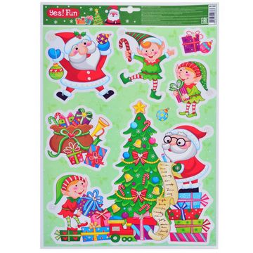 Наліпки Новогодько 41х29cм для вiкон Наліпки Новогодько 41х29cм для вiкон - До новорічних свят