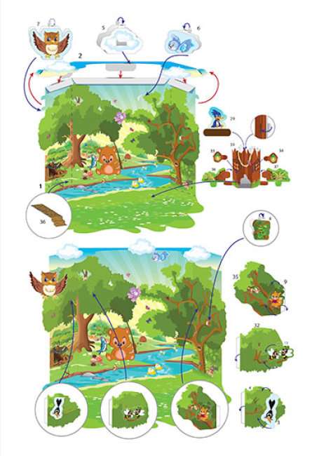 Чарівний світ 3D Лісова галявина Ранок - фото 2