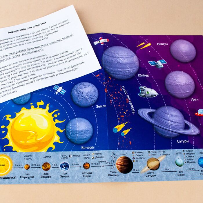 Космічні пригоди. Гіпсова розмальовка на магнітах - фото 2