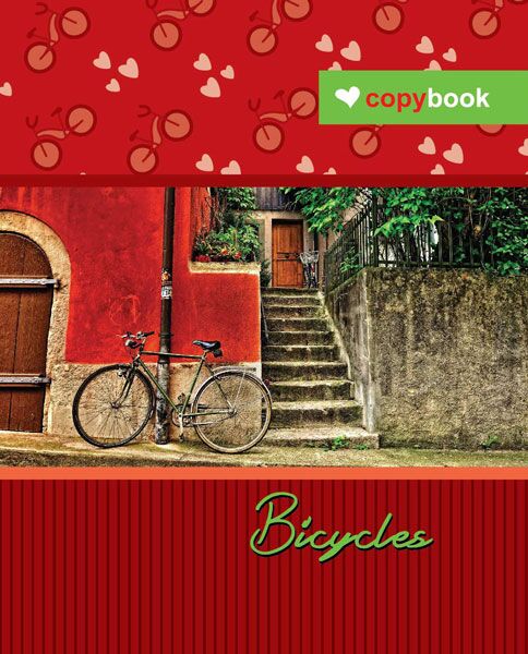 Блокнот для нотаток ф.В5, бок. пружина, 60 арк. офсет, клітинка Серія Велосіпед № 4 - фото 1