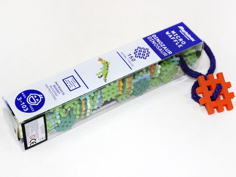 Конструктор MICRO WAFFLE "DINOSAUR" (150 деталей) Конструктор MICRO WAFFLE "DINOSAUR" (150 деталей) - Подарунок до Різдва