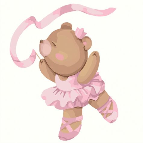 Картина по номерам Балеринка 30*30 см - фото 1