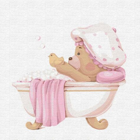 Картина по номерам Веселе купання 30*30 см Картина по номерам Веселе купання 30*30 см - Набори для розмальовування