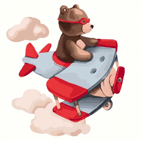 Картина по номерам; Подорожуючи небом; 30*30 см - фото 1