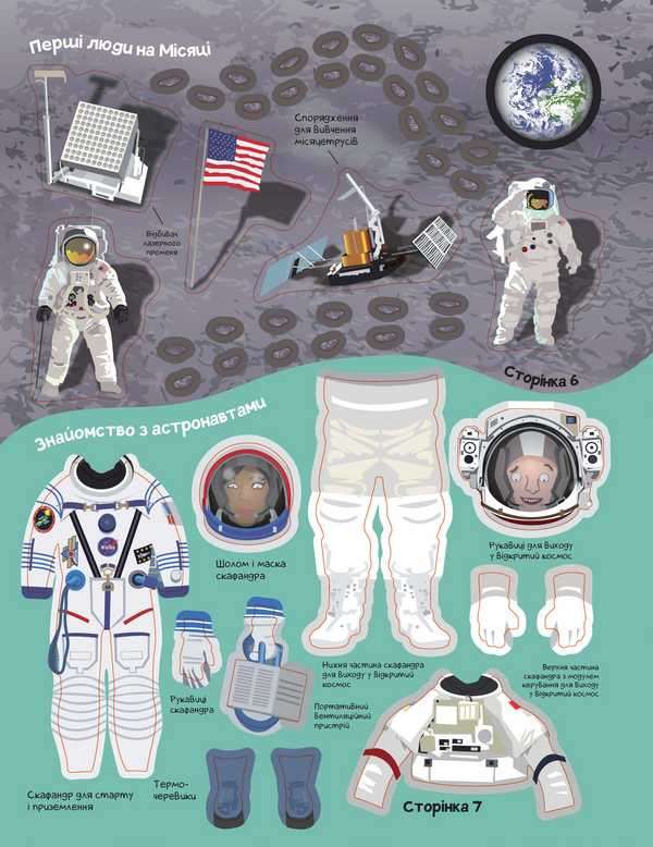 Книга з наліпками Космос Понад 250 налiпок для дослiдникiв Жорж - фото 2