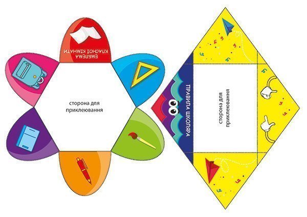 Комплект наочності для виготовлення лепбуків - Інтерактивна тематична тека Мій клас 1 клас НУШ Авт: Криса Т.М. Вид-во: Богдан - фото 5