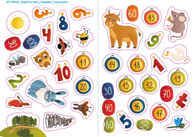 My Funny ABC Sticker Book, English for kids Коваль Н. Н. АРТ - фото 6